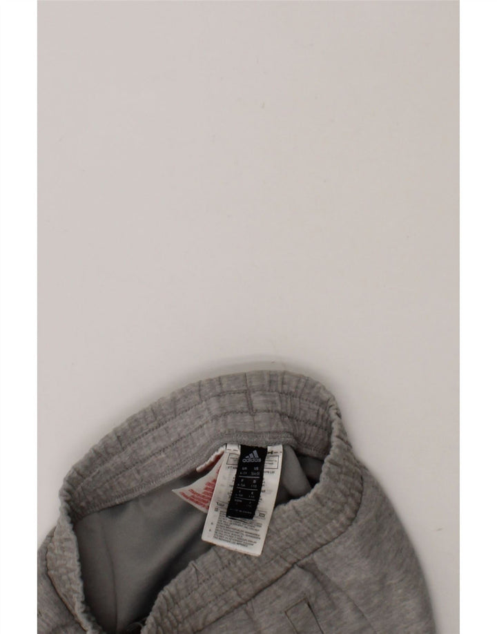 ADIDAS Boys Graphic Sport Shorts 4-5 Years  Grey Cotton Vintage Adidas and Second-Hand Adidas from Messina Hembry 
