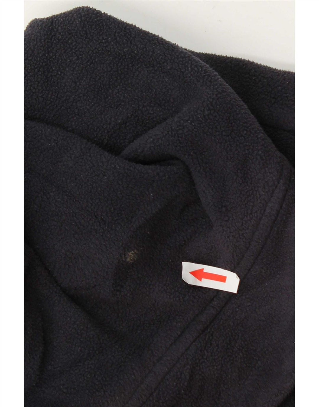 Zara Damen Kapuzen-Duffle-Fleecejacke UK 14 Medium Marineblau Polyester