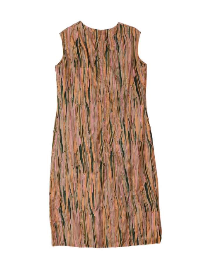 VINTAGE Womens Sleeveless A-Line Dress IT 44 Medium Multicoloured Striped Vintage Vintage and Second-Hand Vintage from Messina Hembry 
