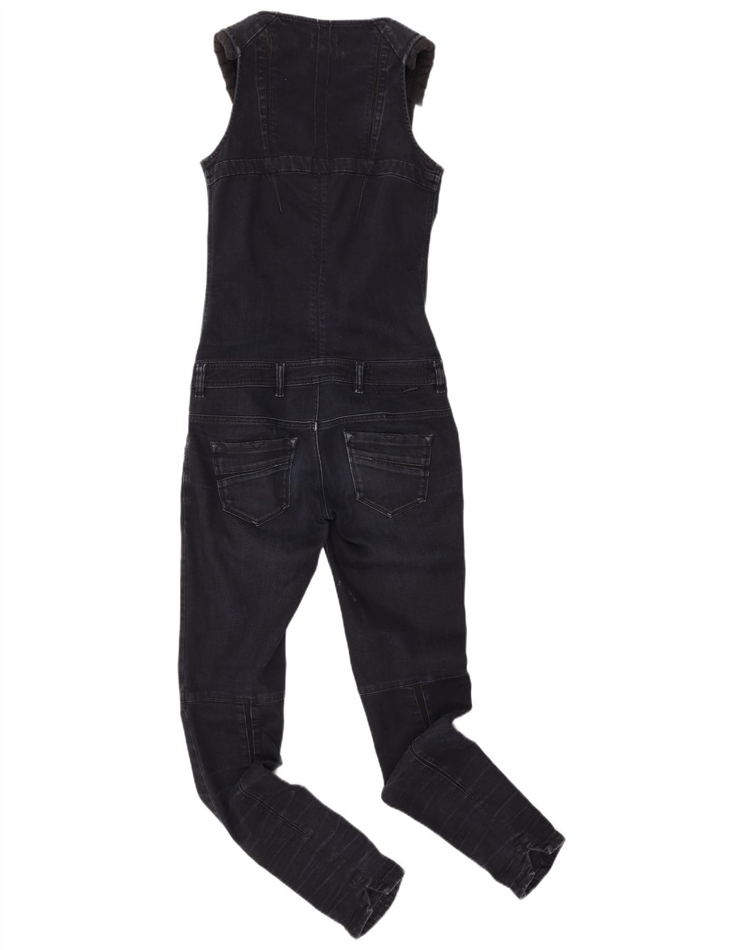DIESEL Ärmelloser Denim-Jumpsuit für Damen, Größe S, Marineblau, Baumwolle