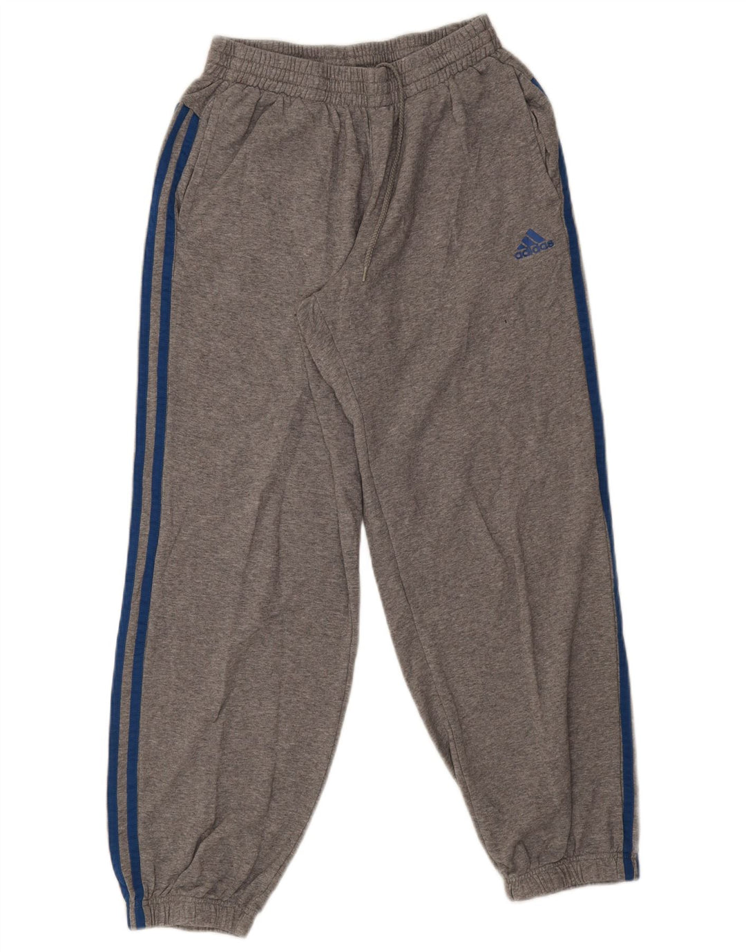 Adidas Herren-Trainingshose, Jogginghose, mittelgrau gefleckte Baumwolle