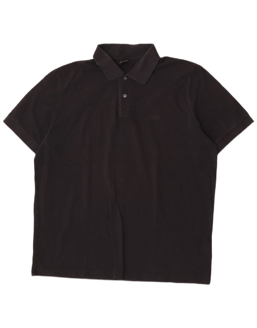 Hugo Boss Herren Poloshirt 2XL Schwarz Baumwolle