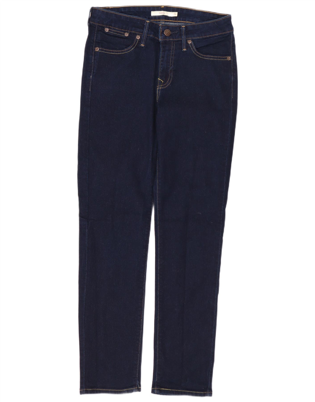 Levi's Damen 712 Slim Jeans W26 L28 Marineblaue Baumwolle