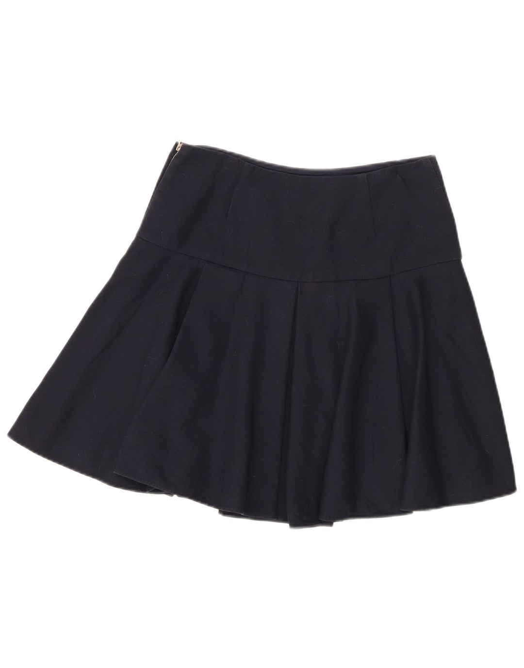 Red Valentino Womens Mini Flared Rock IT 40 Small W28 Marineblaue Baumwolle