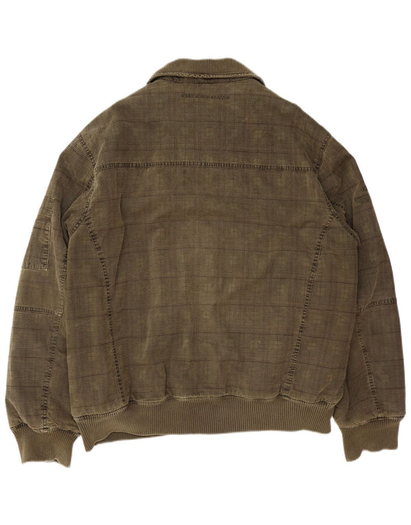 CAMP DAVID Herren Bomberjacke UK 44 2XL Khaki Check