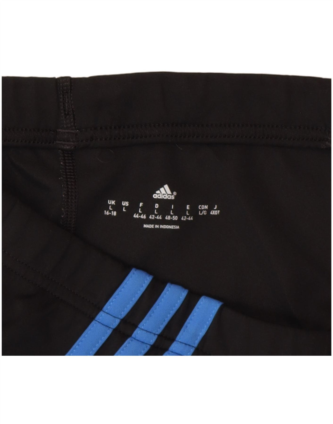 Adidas Damen Capri-Leggings UK 16/18 Large Schwarz Polyester