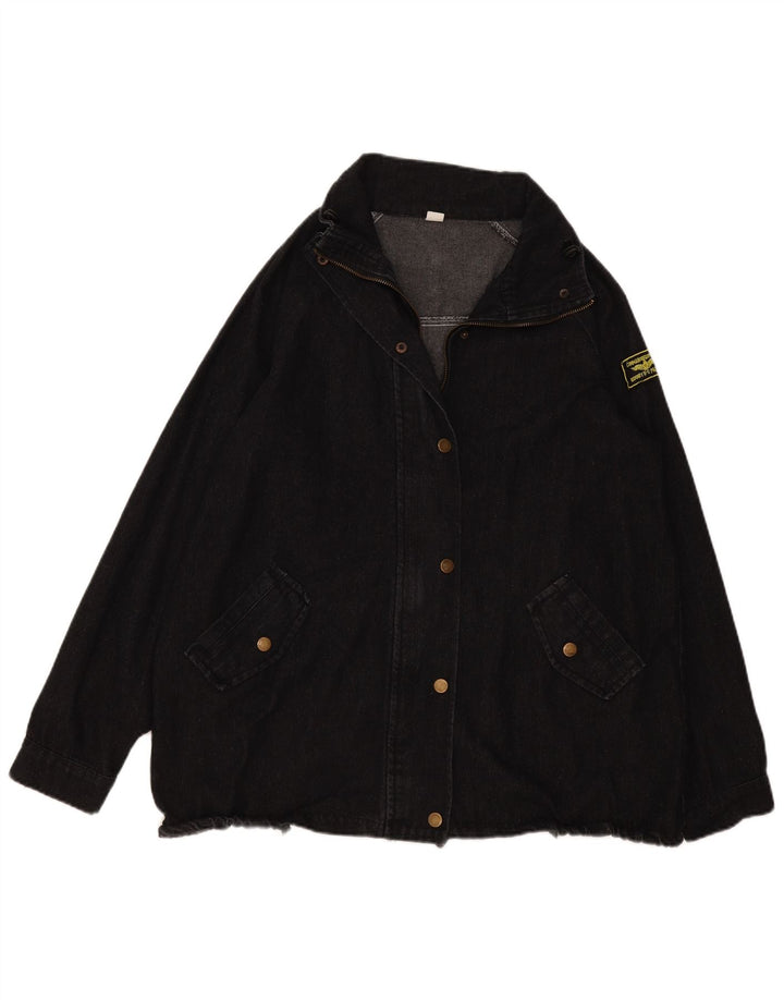 Vintage Damen Jeansjacke UK 20 2XL Marineblau