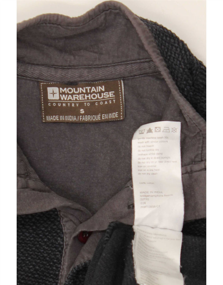Mountain Warehouse Herren-Sweatshirt mit Knopfkragen, Größe S, Marineblau