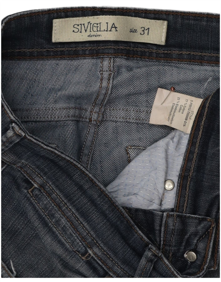SIVIGLIA Herren Slim Jeans W31 L32 Marineblau Baumwolle