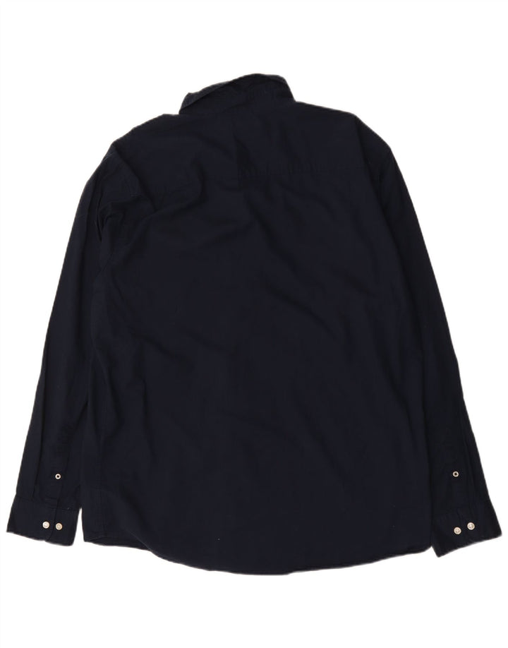 Jack & Jones Herrenhemd 2XL Marineblau aus Baumwolle