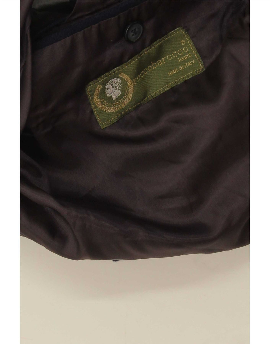 Roccobarocco Herren-Blazer mit 3 Knöpfen, Gr. 40, Marineblau
