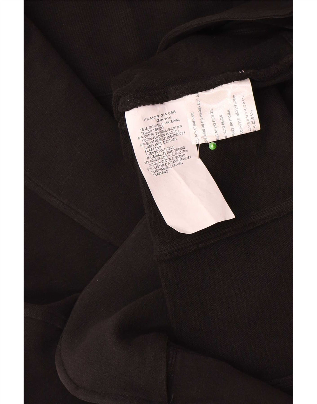 Vintage Damen 2-Knopf-Blazerjacke UK 12 Mittelschwarze Baumwolle
