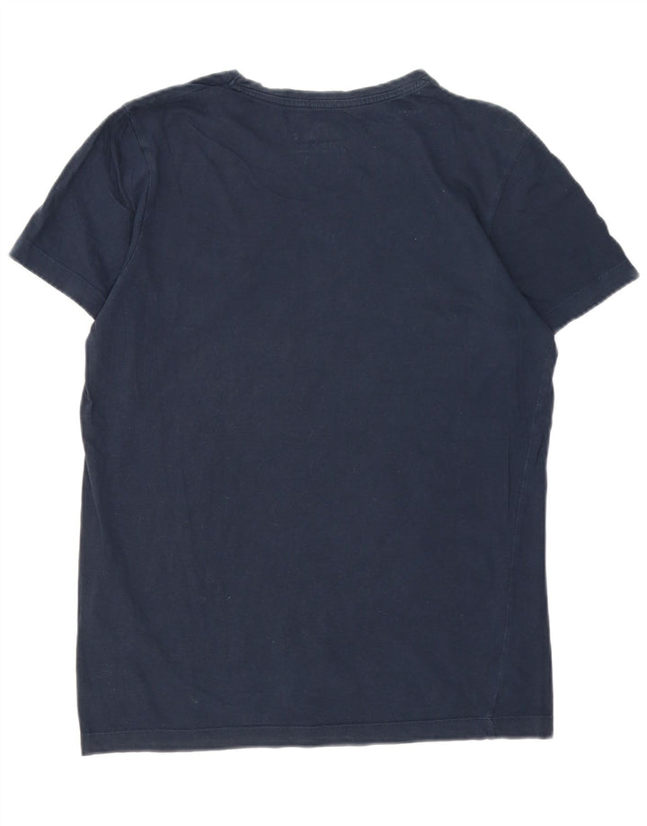 Jack & Jones Herren-T-Shirt mit Grafik, mittlere Marineblau-Baumwolle