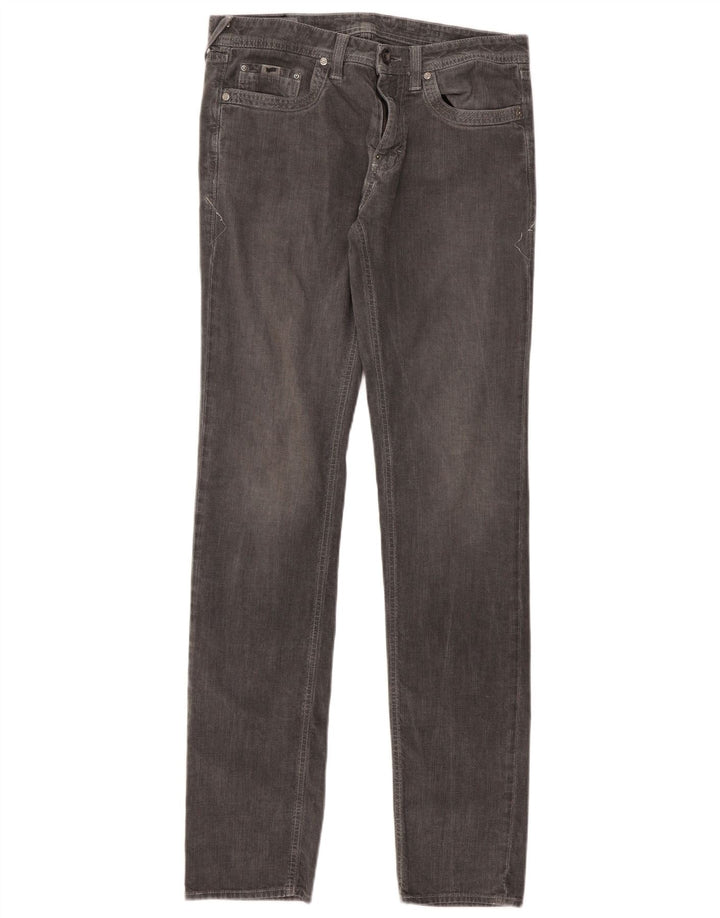 Gas Herren Albert Slim Jeans W32 L34 Graue Baumwolle