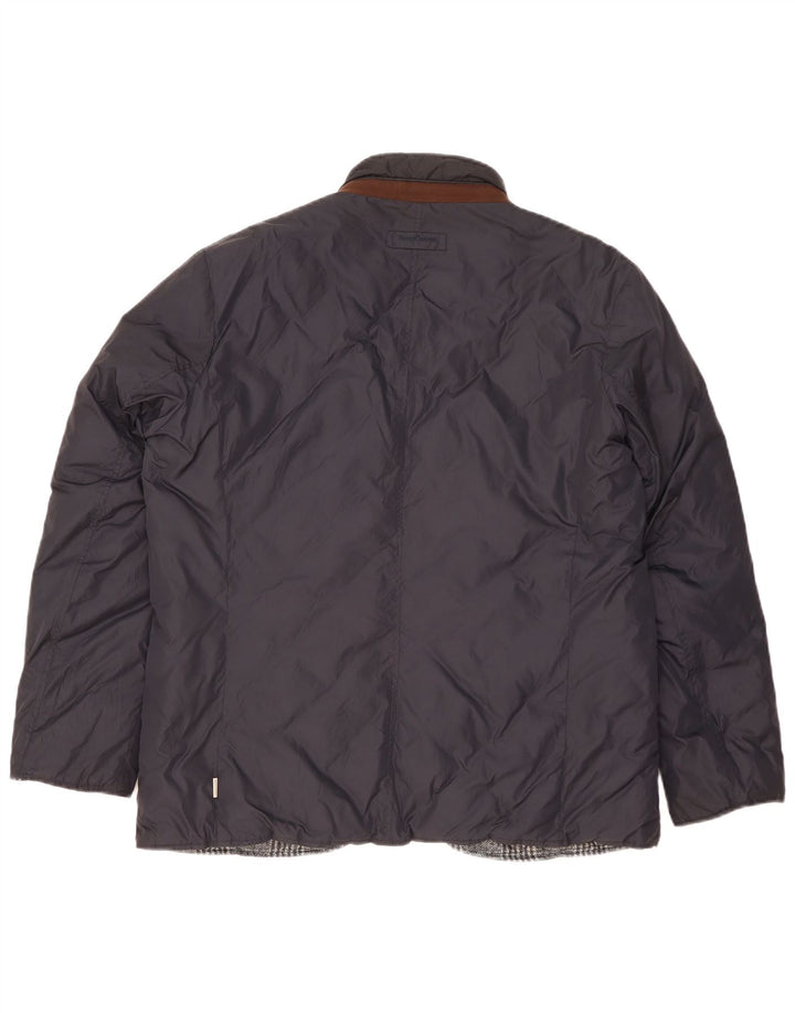 Henry Cottons Herren Reversible Wattierte Jacke UK 42 XL Marineblau