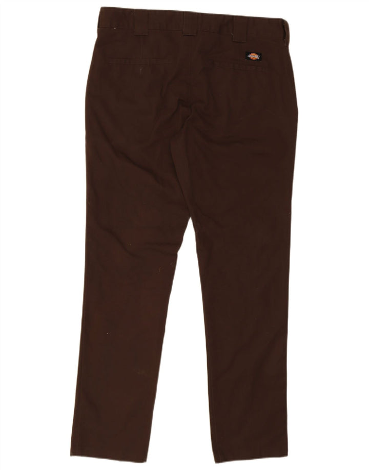 Dickies Slim Chino-Hose für Herren, W33 L32, braunes Polyester