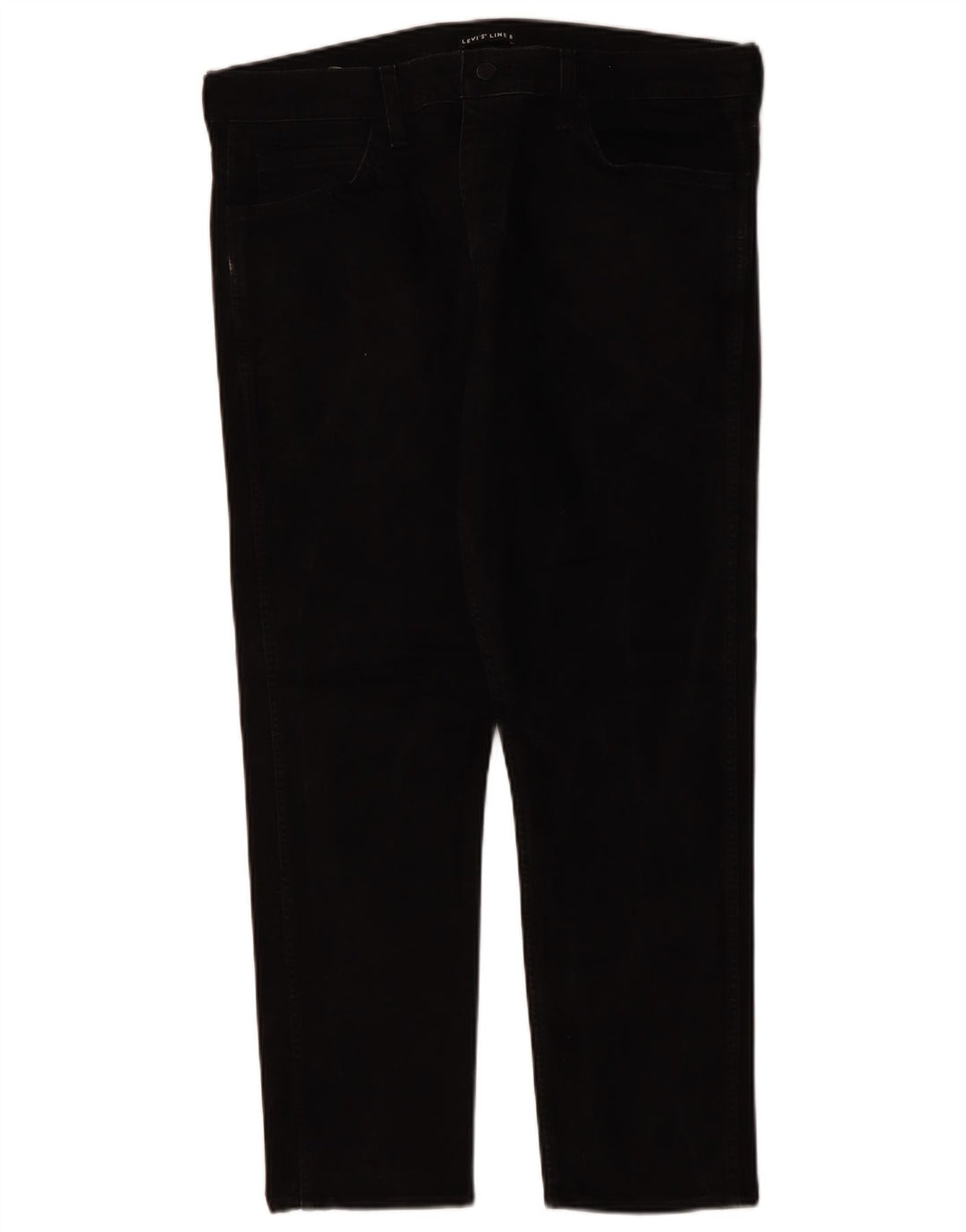 LEVI'S Herren Straight Jeans W36 L27 Schwarze Baumwolle