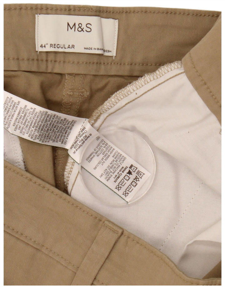 Marks & Spencer Herren Chinoshorts W44 2XL Beige Baumwolle