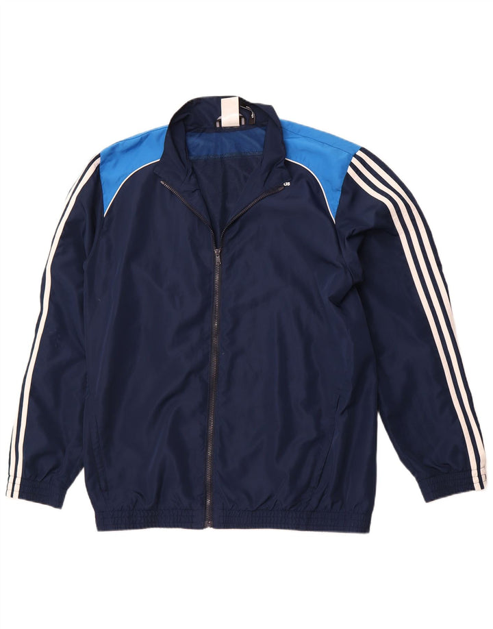 ADIDAS Herren Climalite Trainingsanzug Top Jacke UK 44/46 Large Marineblau