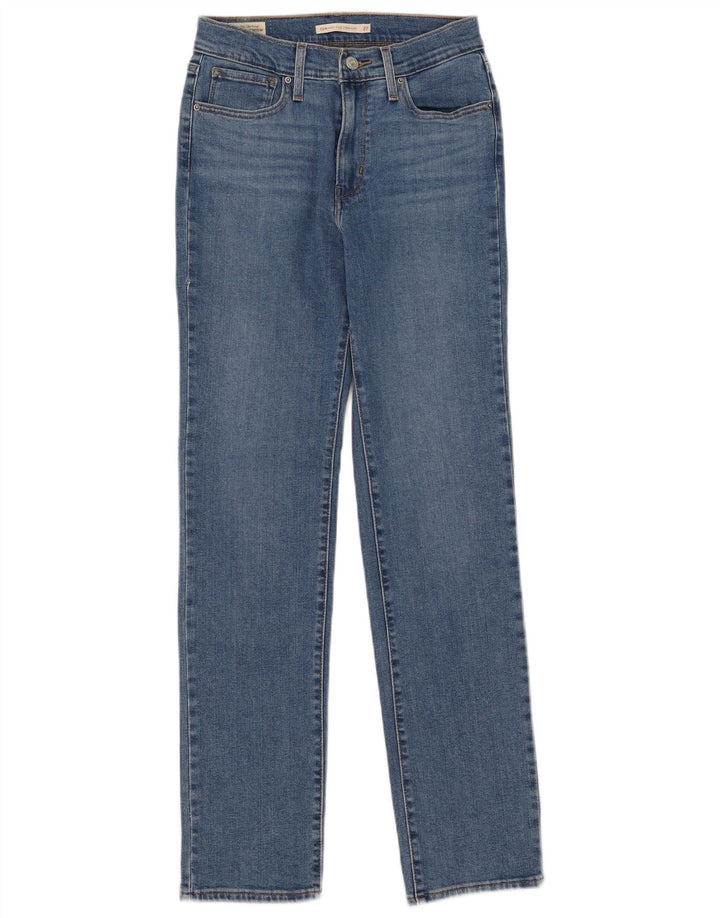 Levi's Damen 724 High Rise Straight Jeans W27 L30 Blau