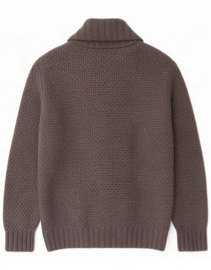 Paul Costelloe Herren-Strickjacke, große graue Wolle