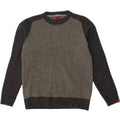 LEVI'S Herren-Pullover mit Rundhalsausschnitt, groß, graue Farbblock-Lammwolle