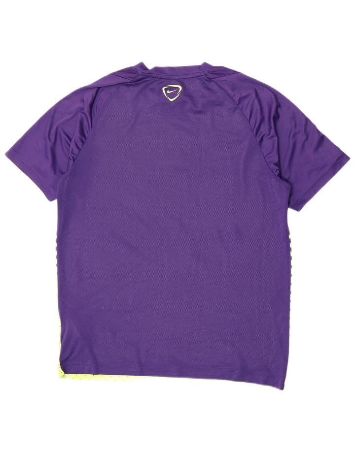 Nike Herren-T-Shirt mit Dri-Fit-Grafik, groß, lila, geometrisch, Polyester