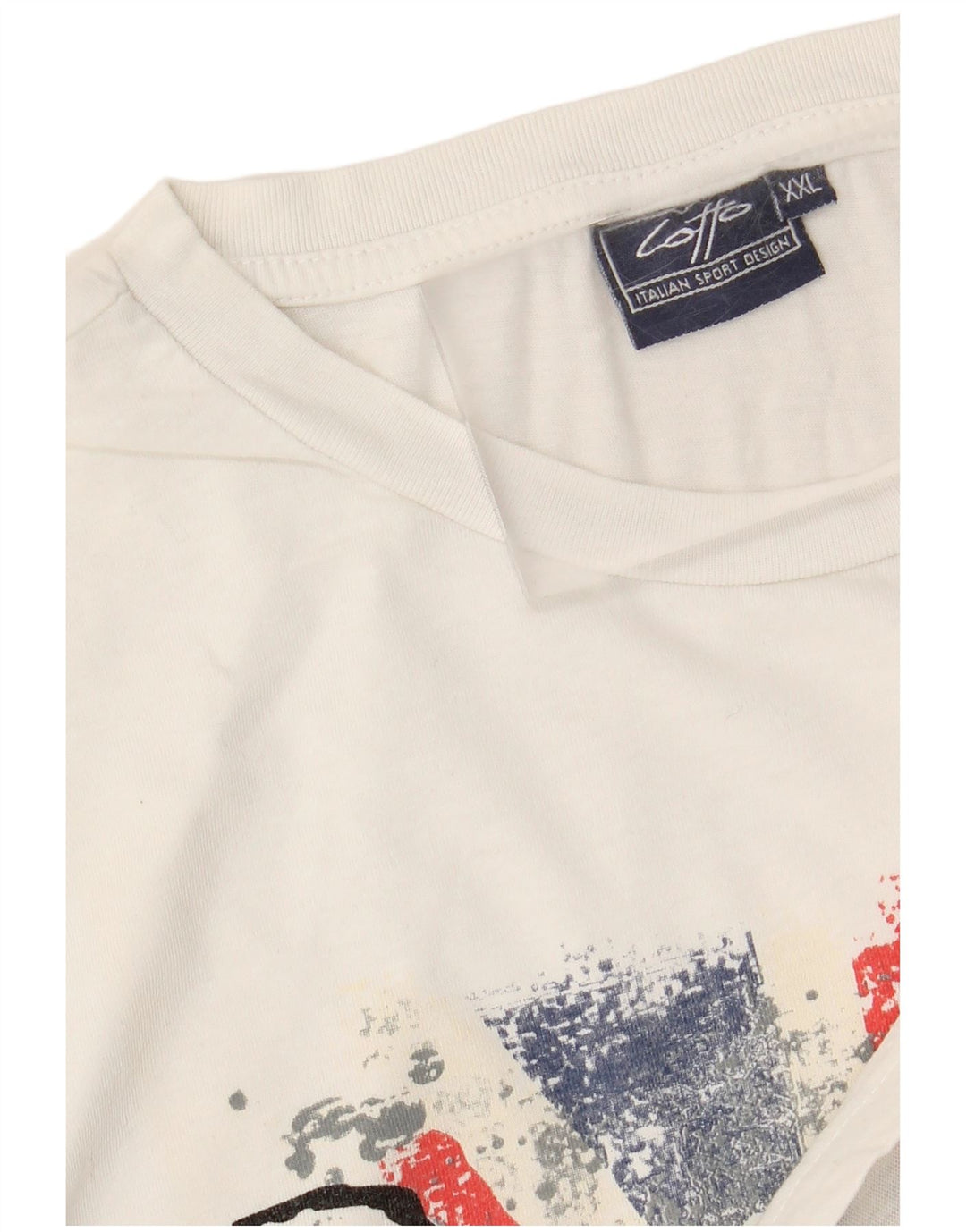LOTTO Mens Graphic T-Shirt Top 2XL White