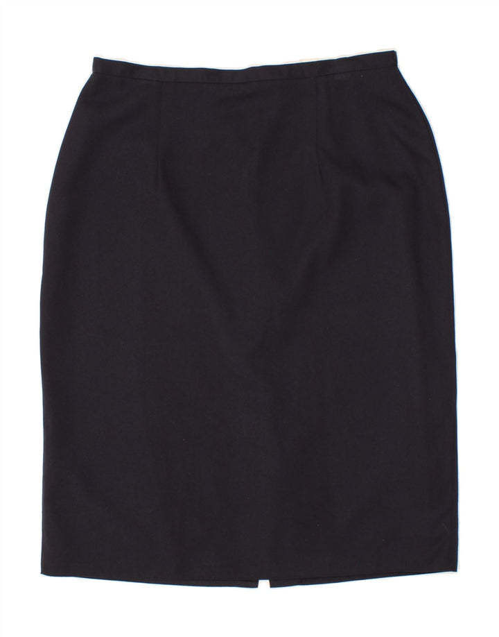 ST. BERNARD Womens Pencil Skirt IT 46 Large W32  Navy Blue Vintage St. Bernard and Second-Hand St. Bernard from Messina Hembry 