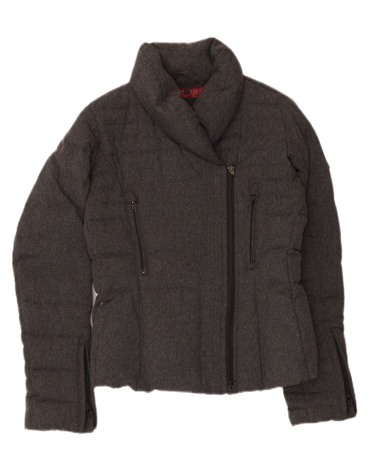 Bomboogie Damen Wattierte Jacke UK 10 Small Graues Nylon