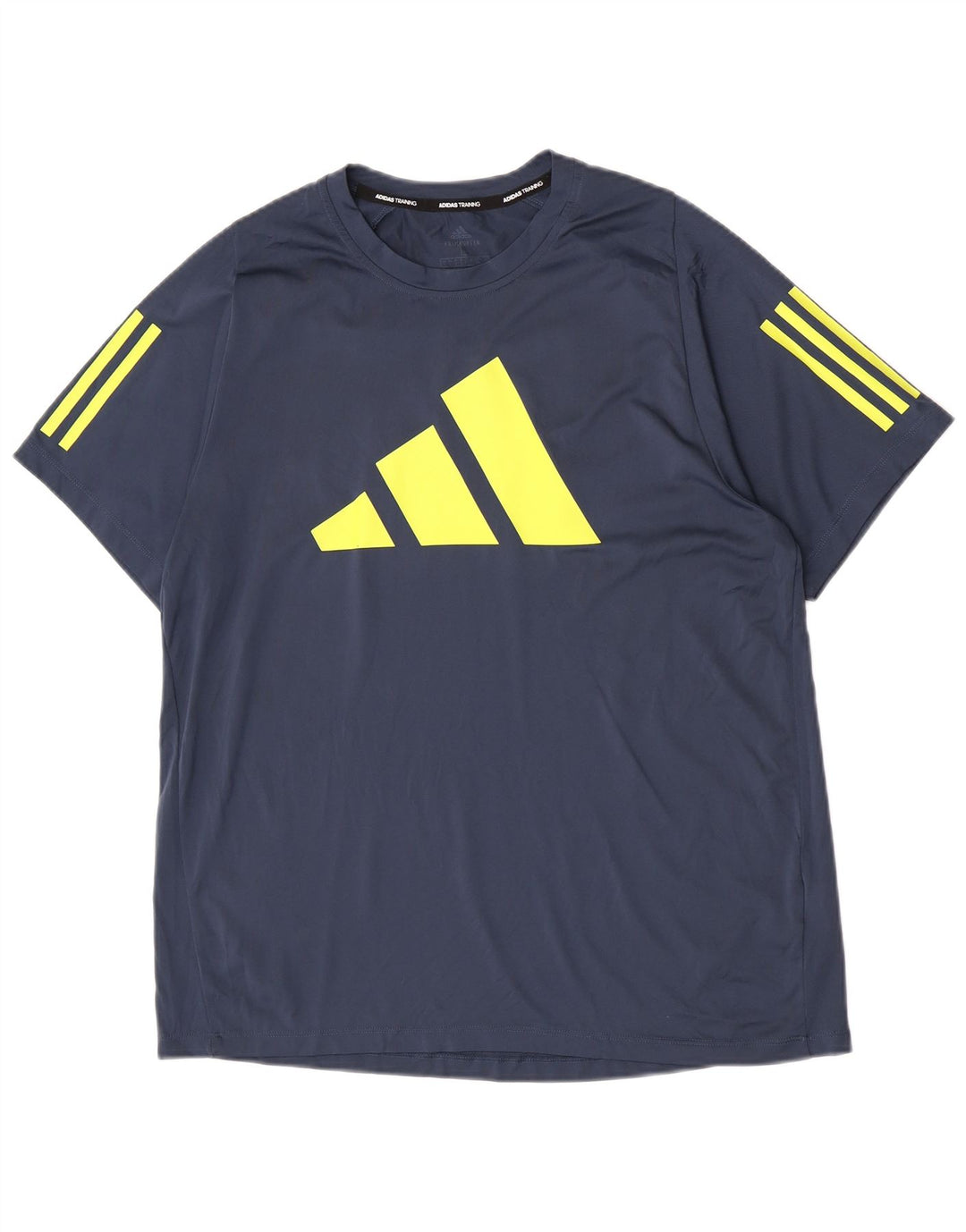 Adidas Herren-T-Shirt mit regulärer Grafik, groß, Marineblau, Farbblock