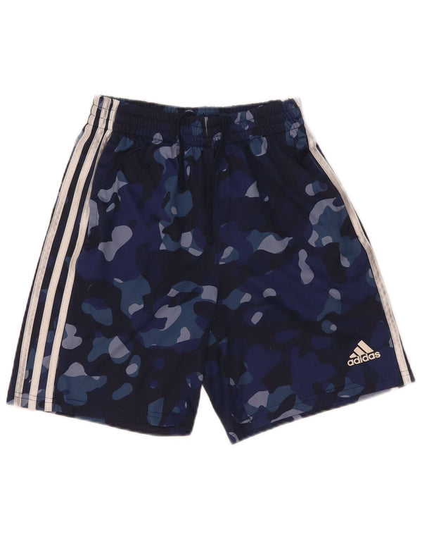 Adidas Sportshorts für Jungen, 10–11 Jahre, mittelgroß, Marineblau, Tarnung