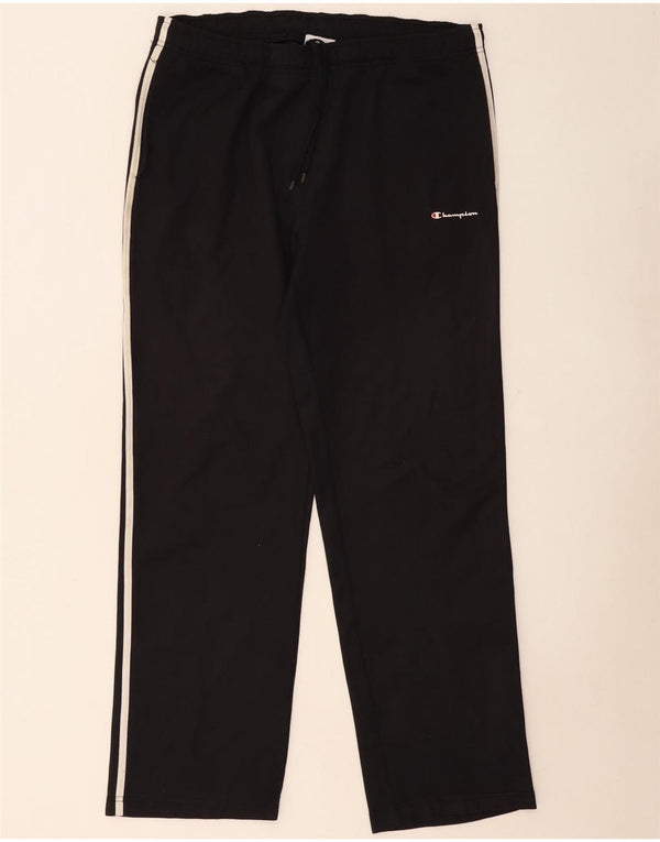 Champion Mens Tracksuit Trousers Large Black Cotton