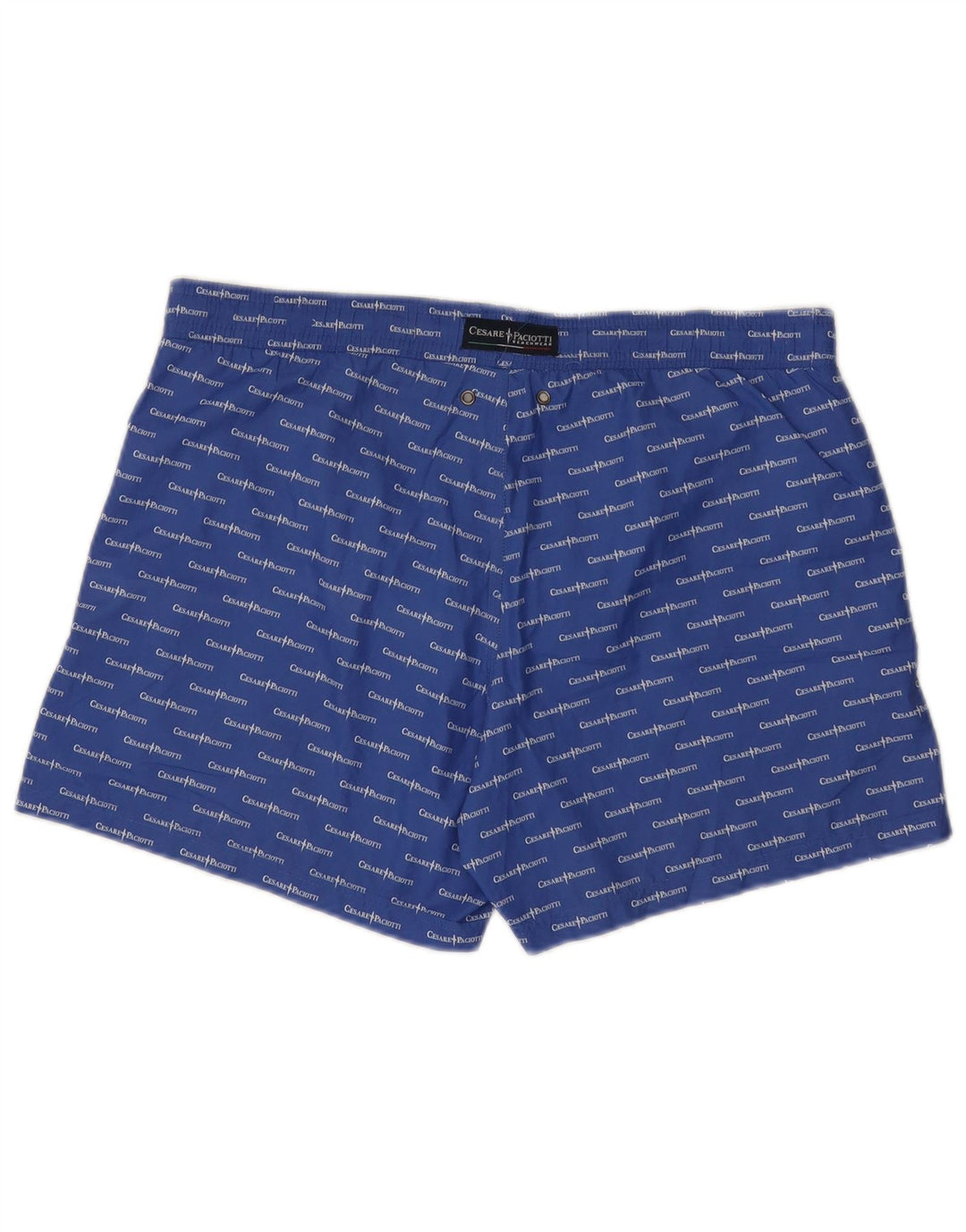 Cesare Paciotti Herren-Badeshorts mit Grafik, mittelblau, Polyester