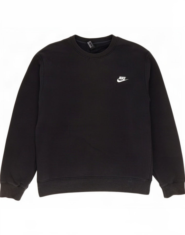 Nike Herren-Sweatshirt-Pullover, groß, schwarze Baumwolle