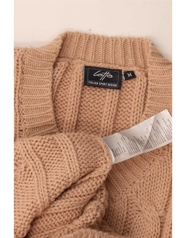 Lotto Damen-Pullover mit V-Ausschnitt, UK 12, Mittelbraun, Acryl