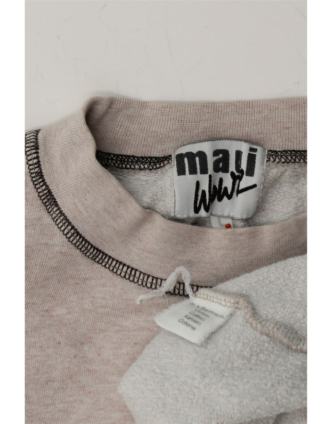MAUI WOWIE Womens Oversized Graphic Sweatshirt Jumper UK 16 Large Grey Vintage Maui Wowie and Second-Hand Maui Wowie from Messina Hembry 