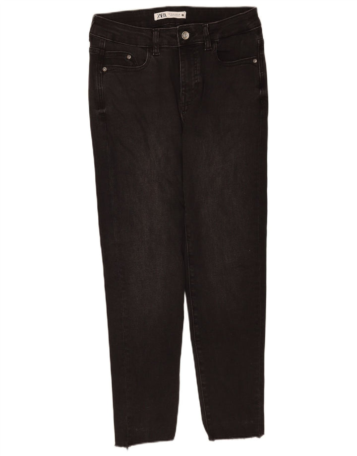 Zara Damen Tapered Jeans EU 40 Medium W30 L26 Schwarz