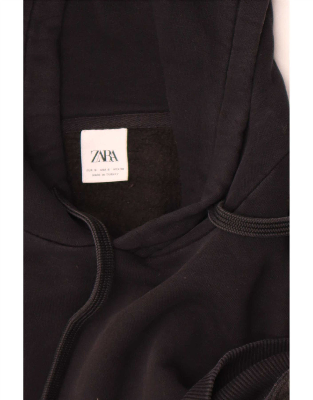 Zara Herren Kapuzenpullover Small Schwarz