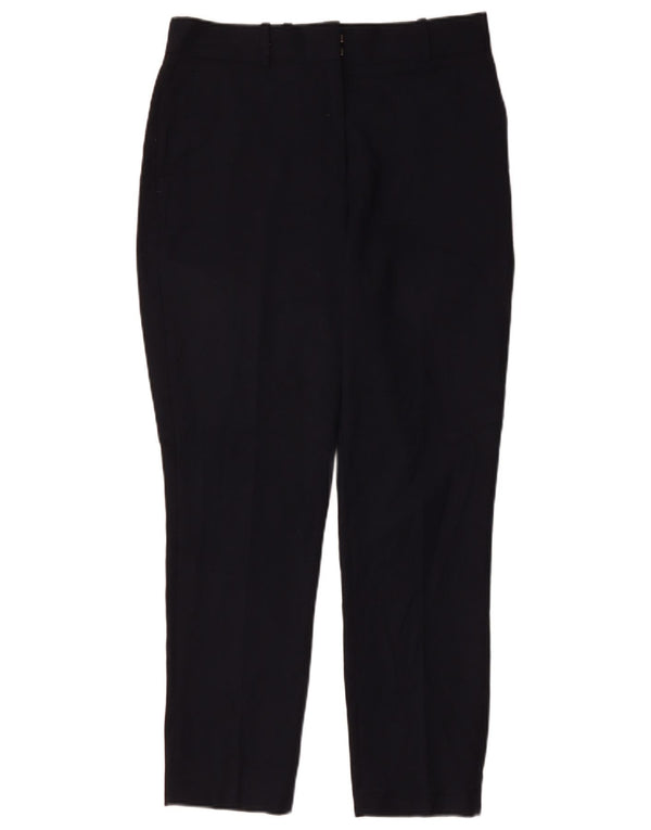 REISS Damen Tapered Chinohose UK 10 Small W30 L29 Marineblaue Wolle