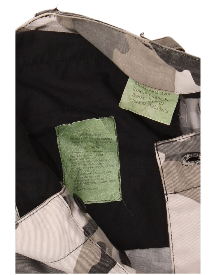 VINTAGE Herren-Cargohose, normal, Größe S, W31,5 L32,5, Grautarnung