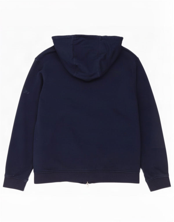 Lacoste Herren-Kapuzenpullover mit Reißverschluss, Größe 4, mittelmarineblaue Baumwolle
