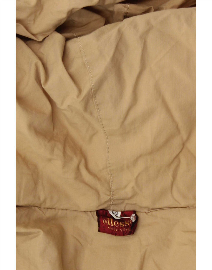 Ellesse Damen-Übergröße-Daunenmantel mit Kapuze IT 42 Mittelbeige