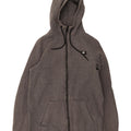 Nike Herren-Kapuzenpullover mit Reißverschluss, klein, graue Baumwolle