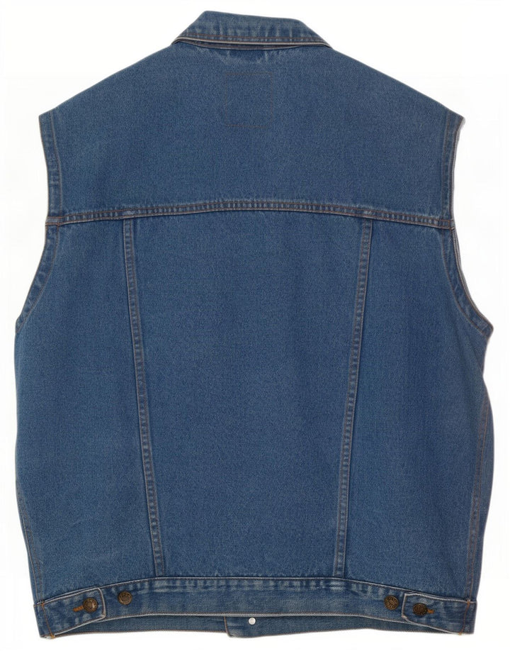 Marcel Clair Herren-Jeansweste, UK 40, große blaue Baumwolle