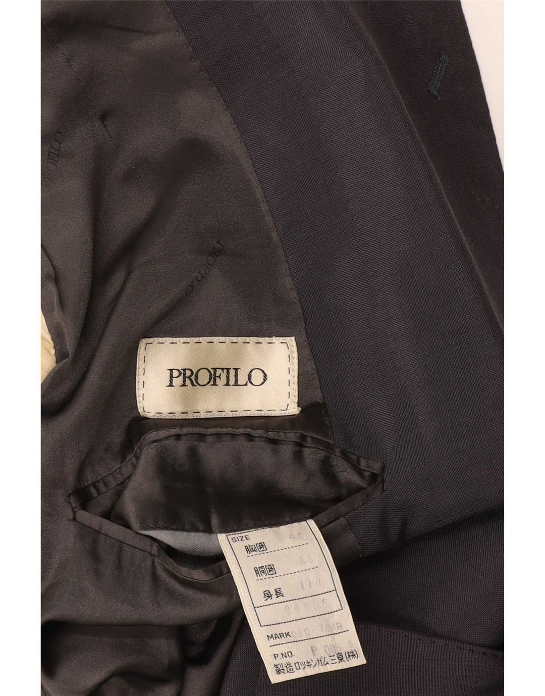Profilo Herren-Blazer mit 3/4-Ärmeln, zweireihig, UK 38, Mittelgrau