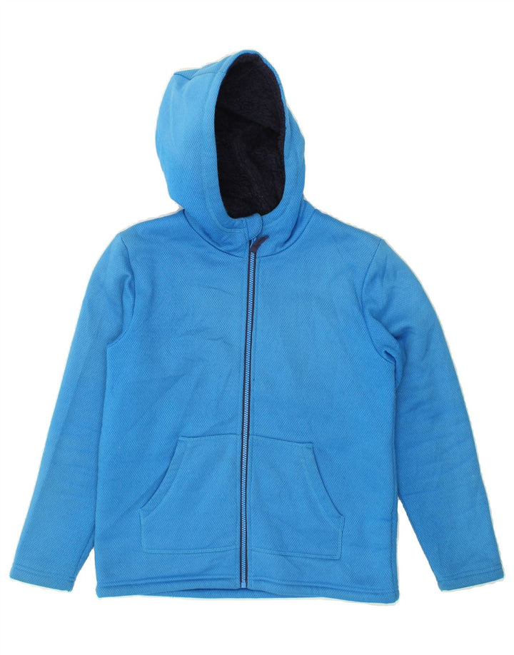 MOUNTAIN WAREHOUSE Womens Zip Hoodie Sweater UK 10 Small Blue Polyester | Vintage Mountain Warehouse | Thrift | Second-Hand Mountain Warehouse | Used Clothing | Messina Hembry 