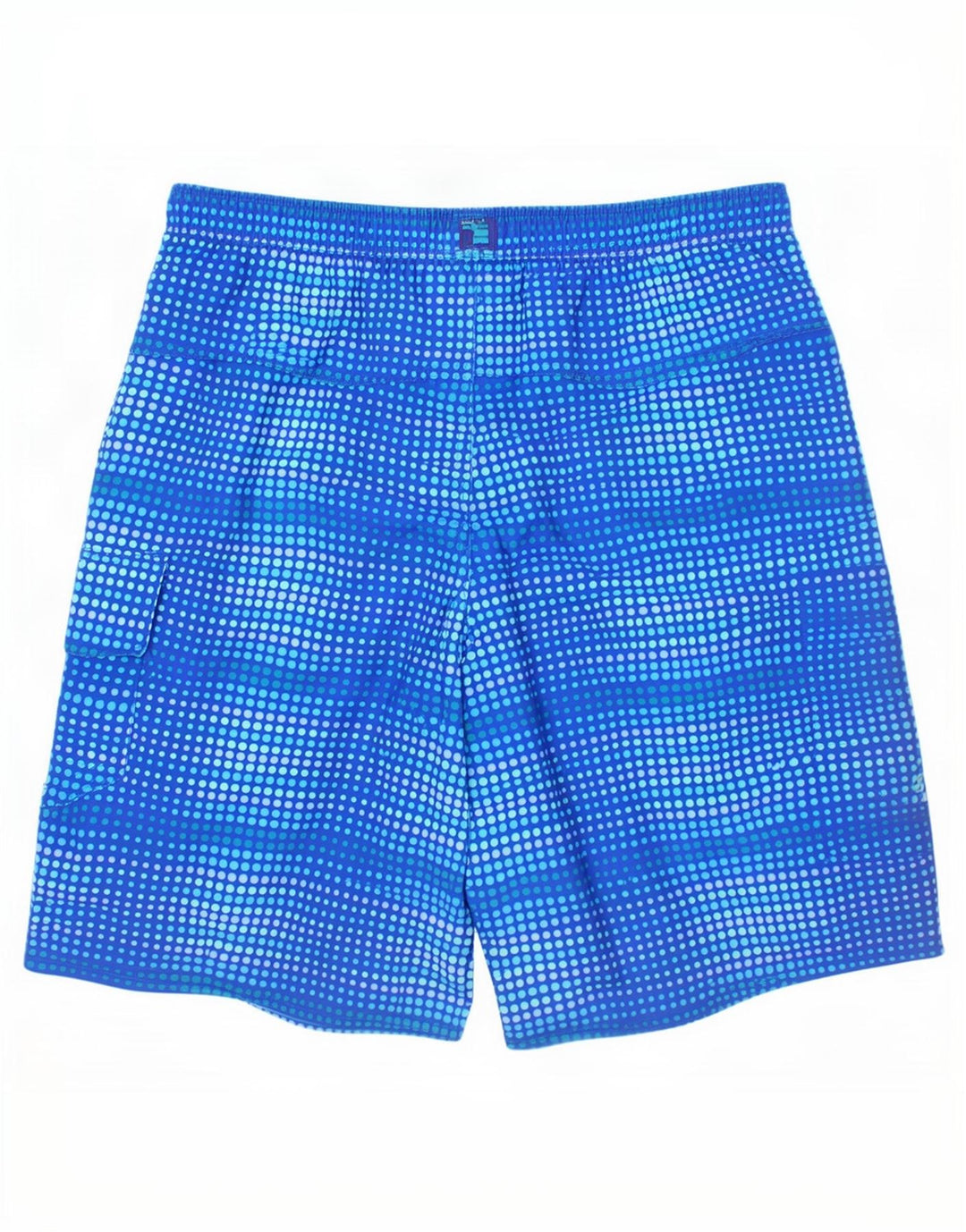 L.L.Bean Badeshorts für Jungen, 15–16 Jahre, blau gepunktetes Polyester