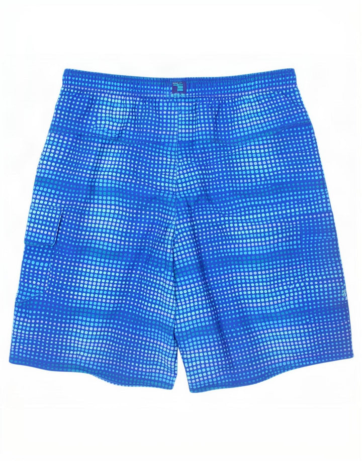 L.L.Bean Badeshorts für Jungen, 15–16 Jahre, blau gepunktetes Polyester