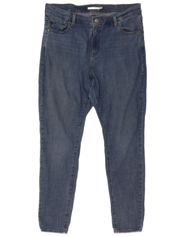 Levi's Damen 721 High Rise Skinny Jeans US 16 2XL W36 L30 Blaue Baumwolle